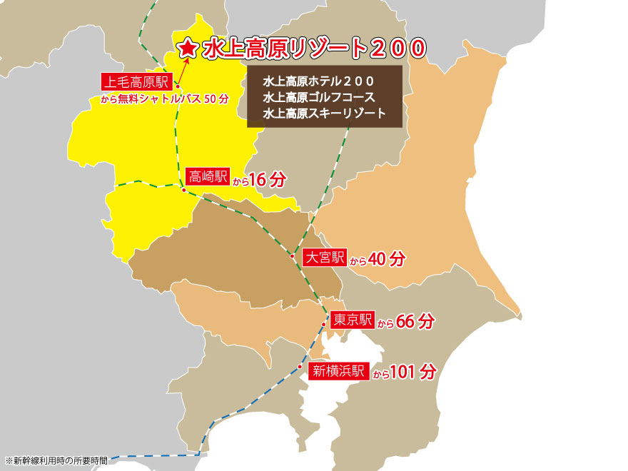 電車でお越しの方